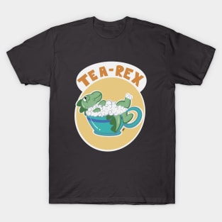 Tea-rex is taking a bubble bath T-Shirt